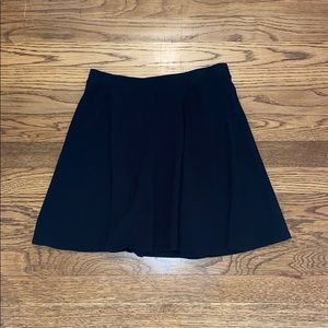 Black flowy skater skirt